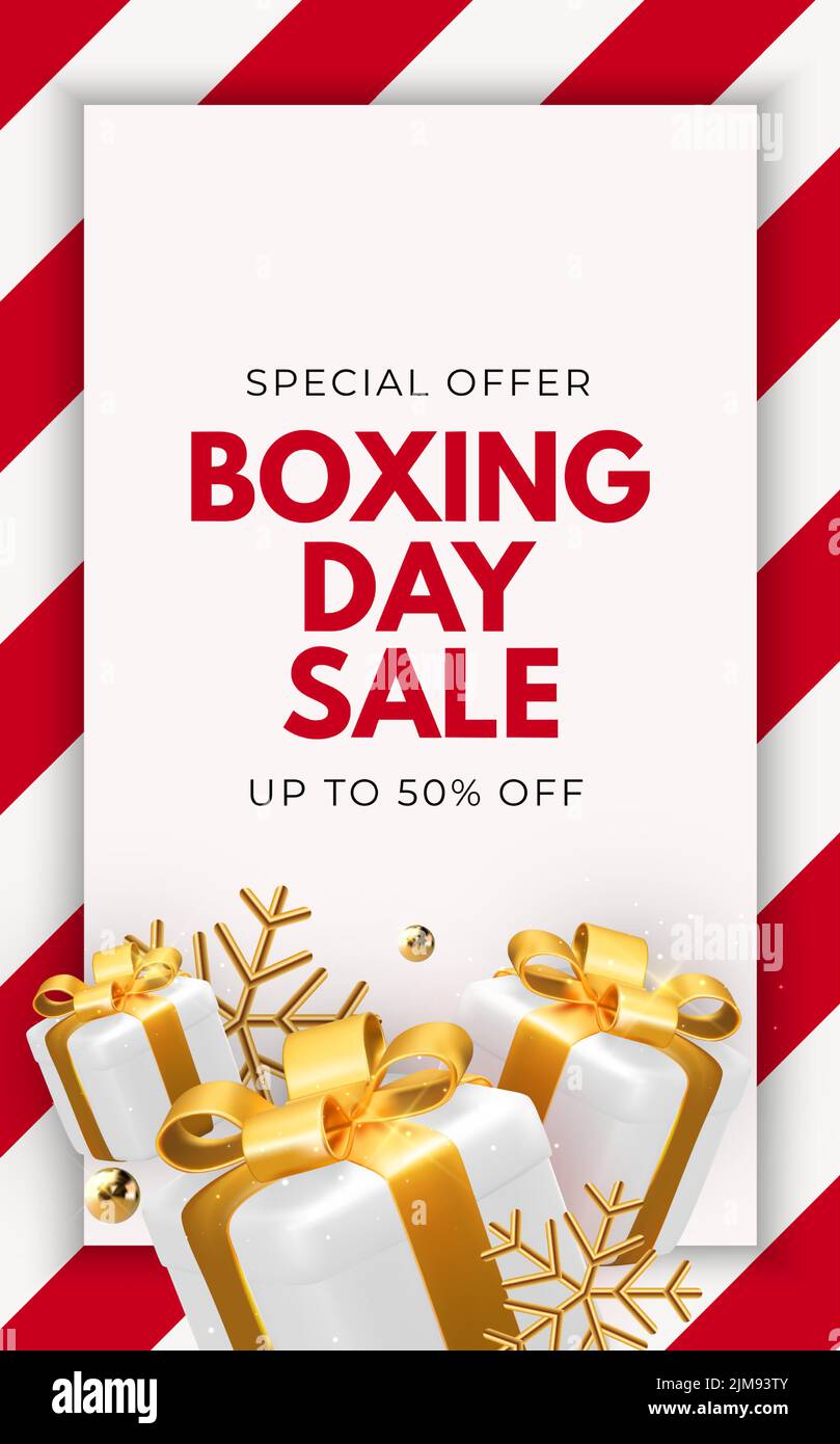 Boxing Day Sale Vector Illustration. Stock Vector