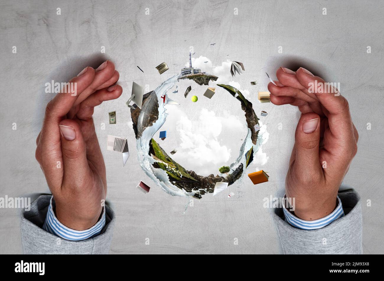 Ecology and global communication concept Stock Photo - Alamy