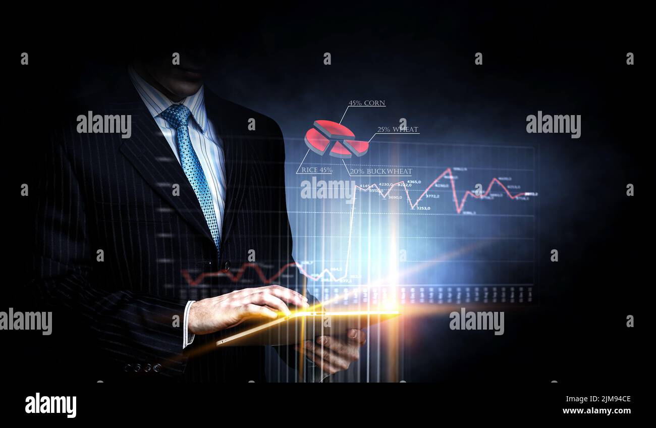 Business and innovation concept . Mixed media Stock Photo - Alamy
