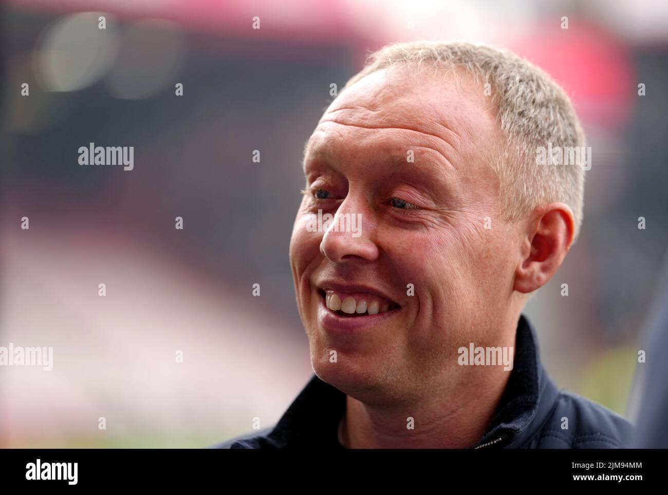 File photo dated 03-05-2022 of Nottingham Forest manager Steve Cooper, who is relaxed about his contract situation as he prepares to lead his team back into the big time. Issue date: Friday August 5, 2022. Stock Photo