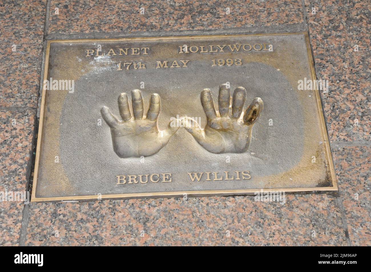 Bruce Willis handprints Stock Photo