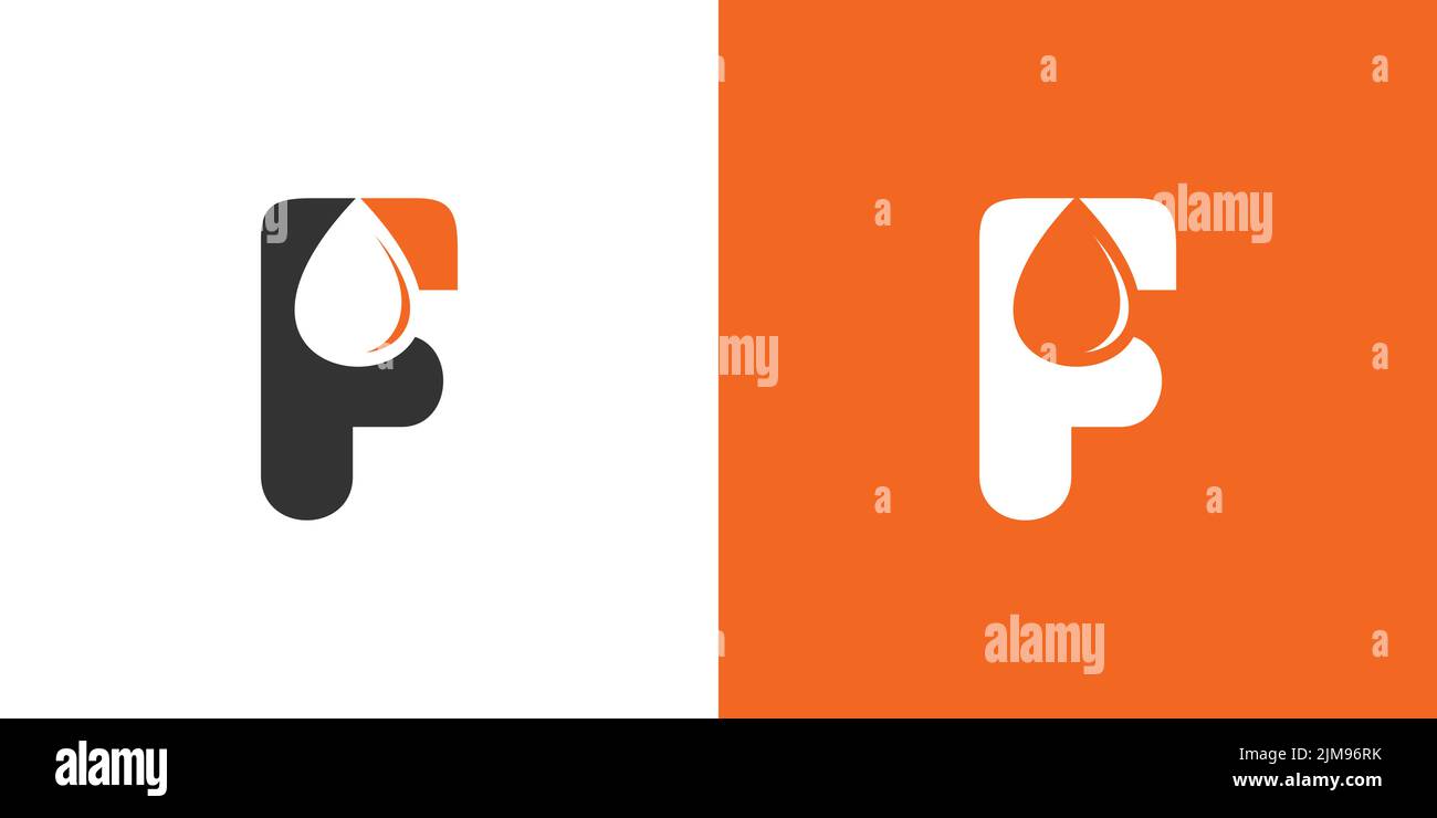 Fdrop Modern and professional f drop logo design 05 Stock Vector Image & Art ...