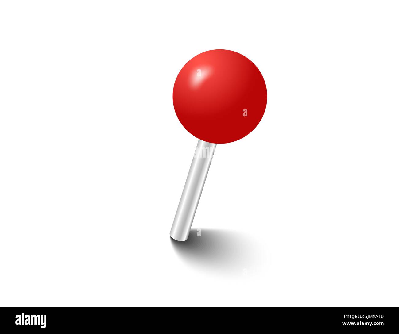 Red pins tacks flags. Attach buttons on needles, pinned office