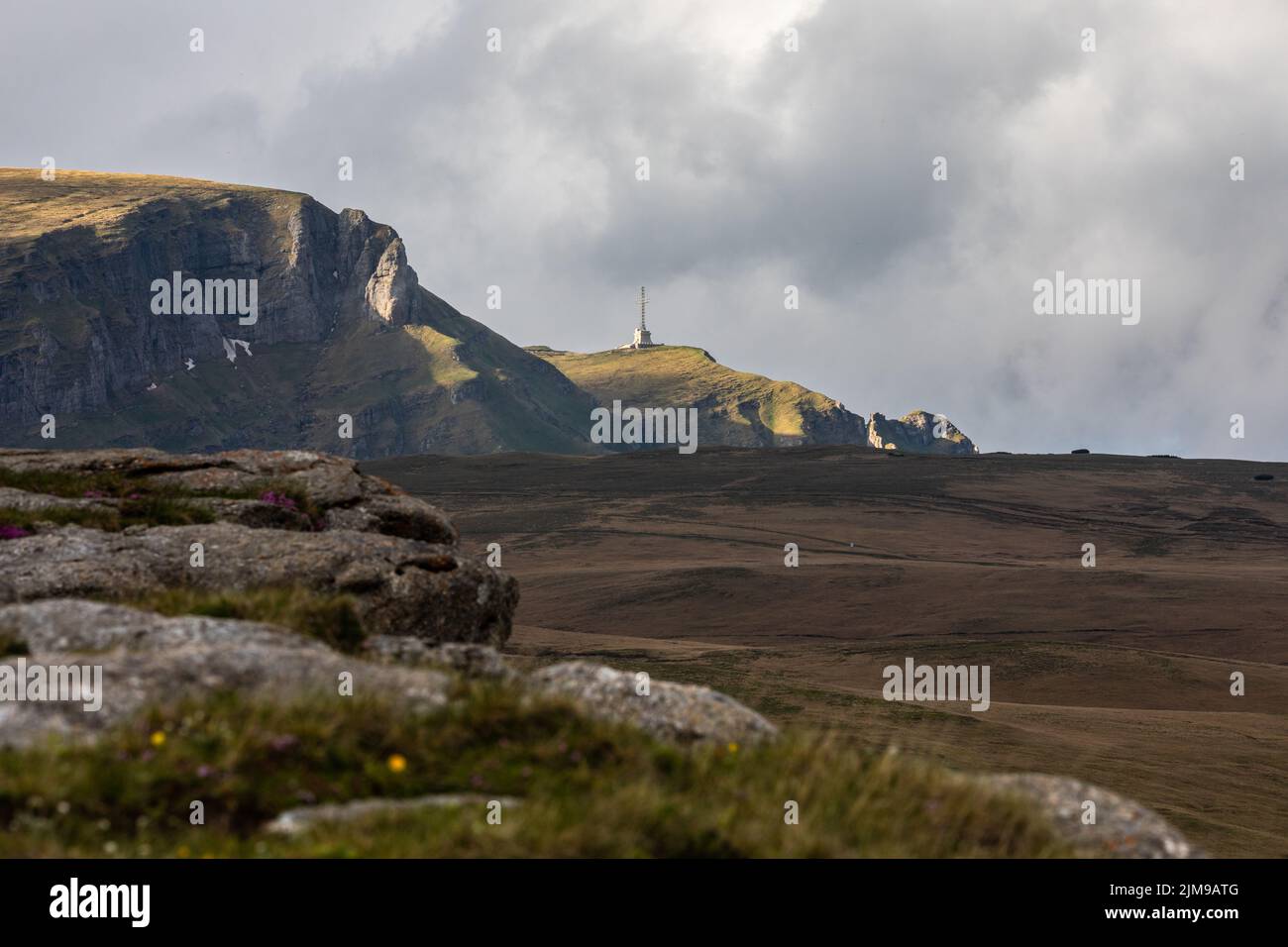 Caraiman cross on bucegi plateau hi-res stock photography and images ...