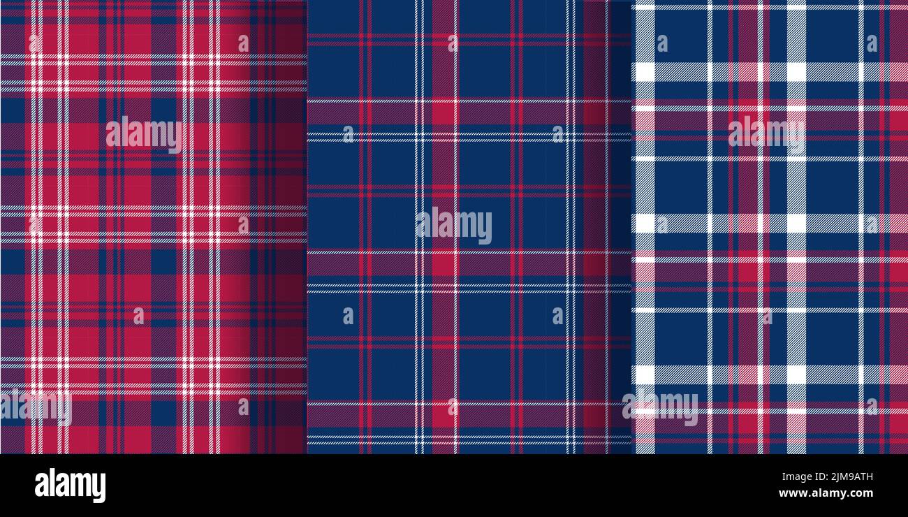 Plaid Seamless set. Pastel gingham pattern. Background for memory day ...