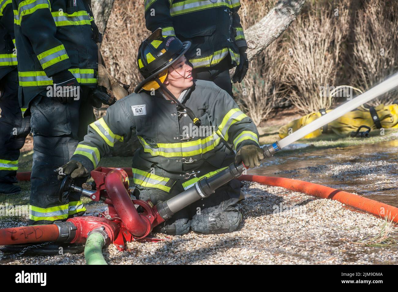 A female firefighter hi-res stock photography and images - Alamy