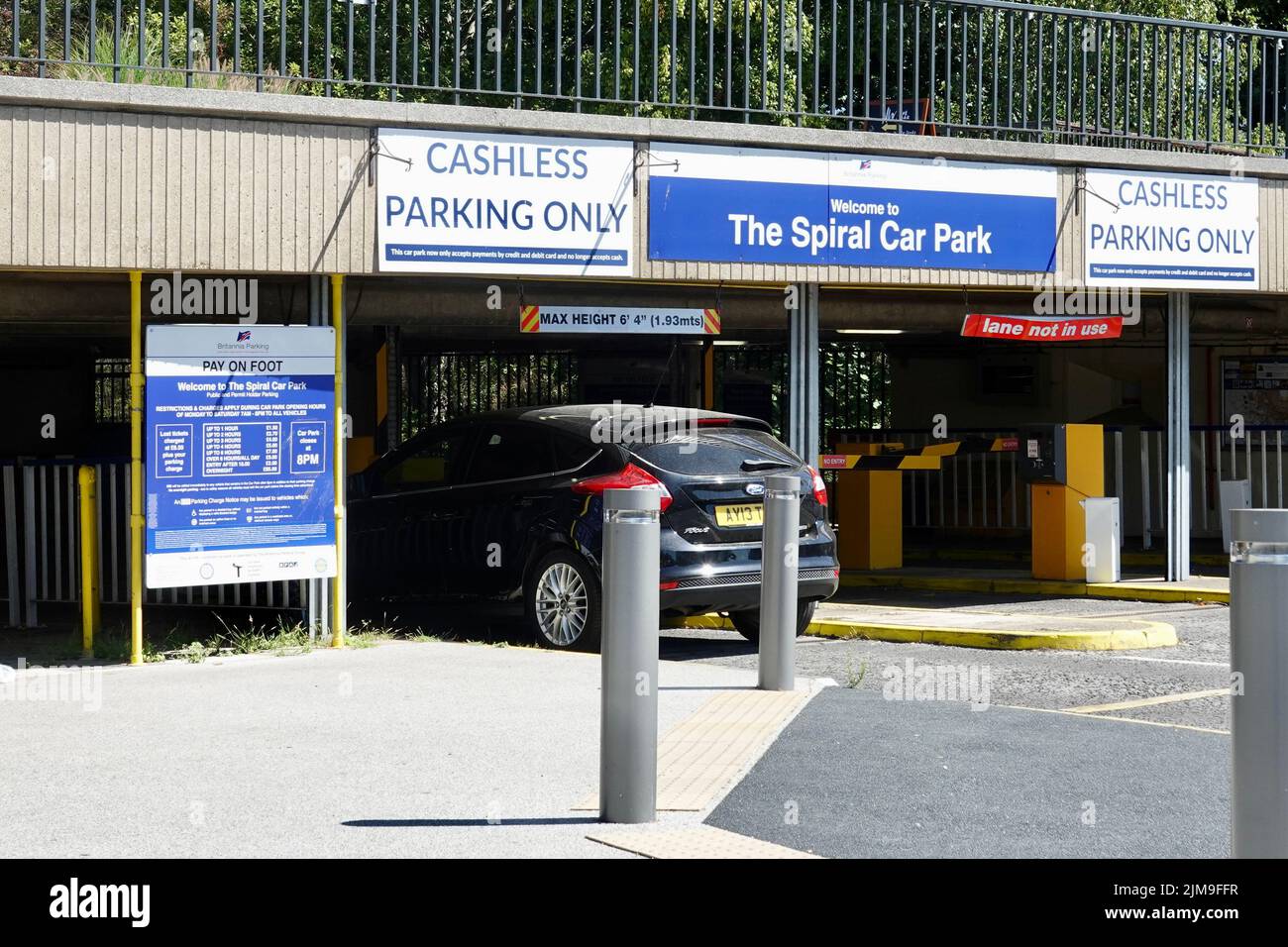 Ipswich, Suffolk, UK - 5 August 2022 : The Spiral underground car park
