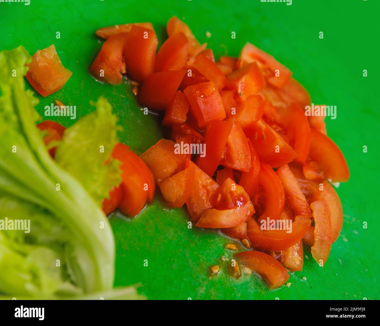 Healthy vegetable food. tomato slice Stock Photo Alamy