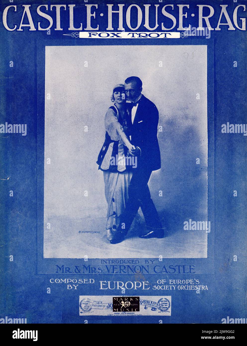 Castle House Rag, 1914 Sheet Music Stock Photo Alamy
