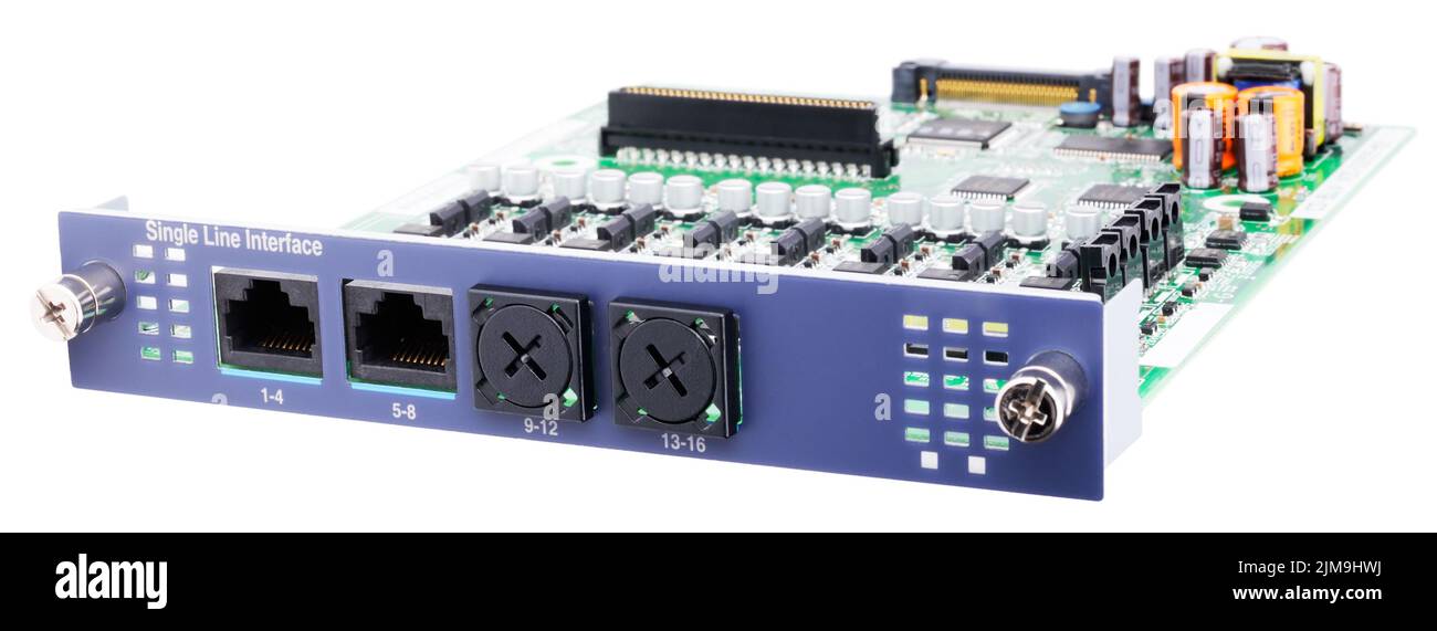 Telephone switch circuit board Stock Photo Alamy