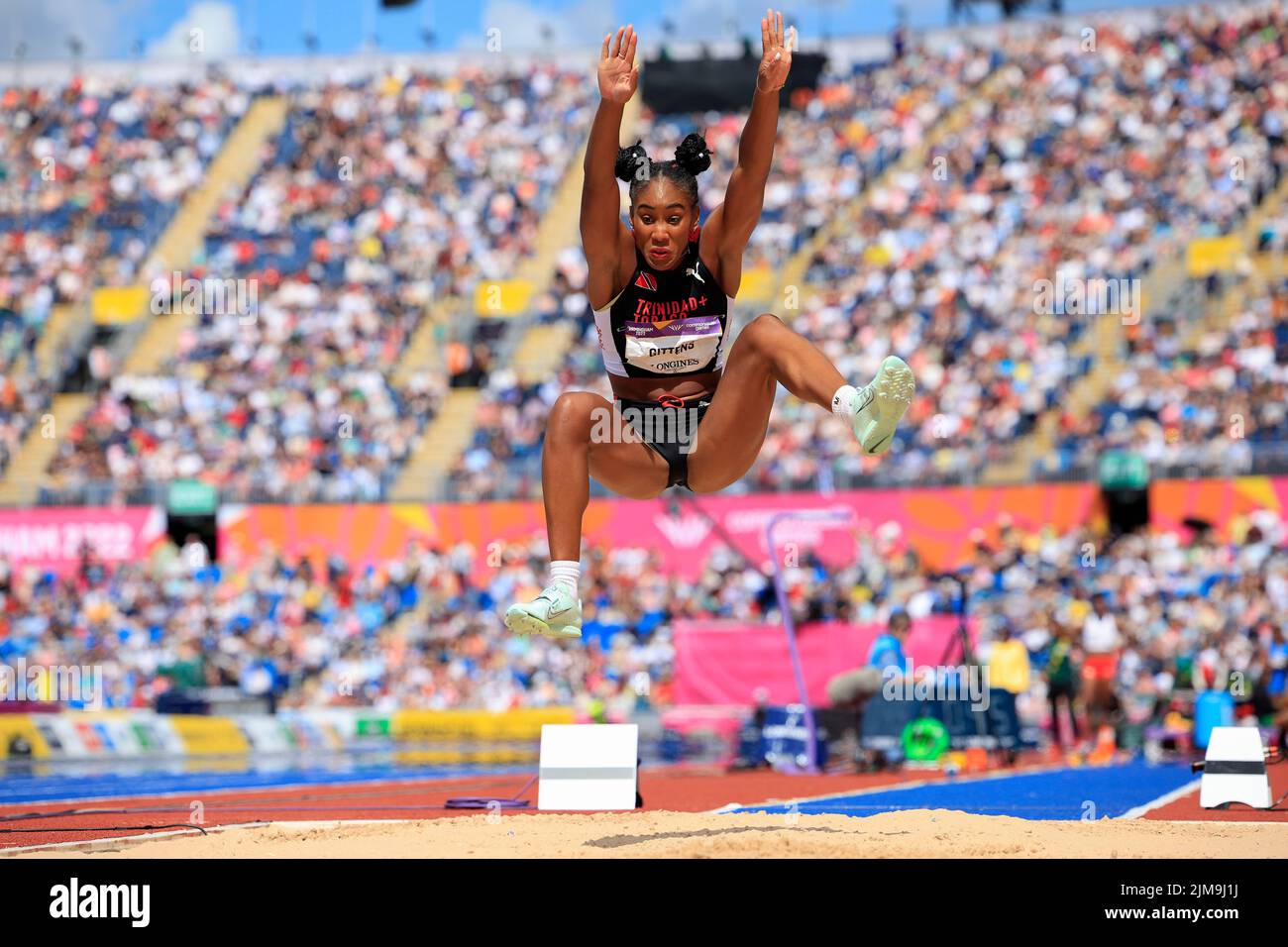 Terry Gittens Tyra Gittens of Trinidad & Tobago performs in the long jump Stock Photo ...