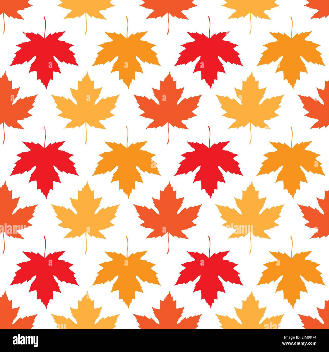 Vector seamless wallpaper. Autumn maple leaves Stock Photo - Alamy