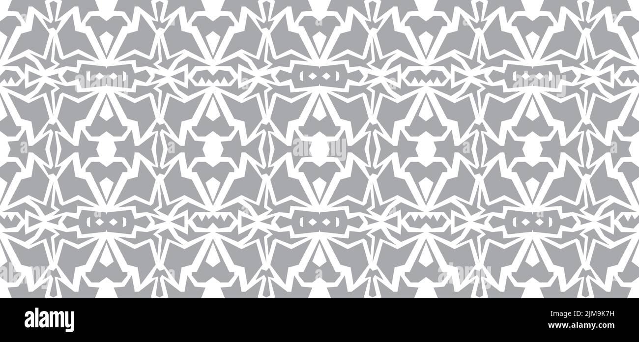 Vector seamless wallpaper. Monochrome abstract pattern Stock Photo - Alamy