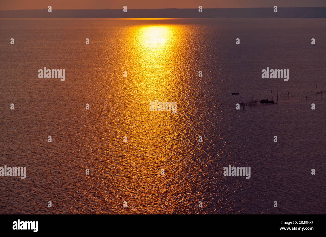 Sunset sunrise water sea ocean Stock Photo