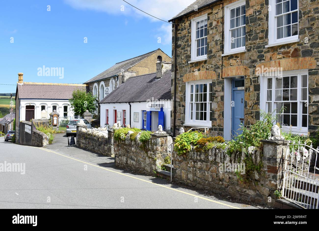 Long street, Newport, Pembrokeshire, Wales Stock Photo