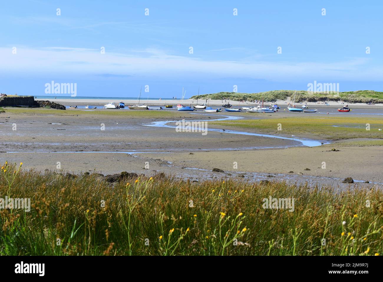 Nevern estuary and Newport sands, Newport, Pembrokeshire, Wales Stock Photo