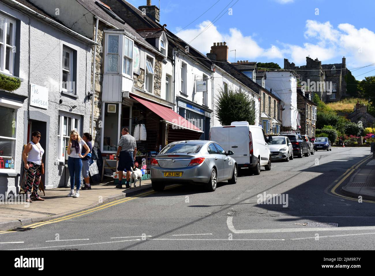 Market street, Newport, Pembrokeshire, Wales Stock Photo