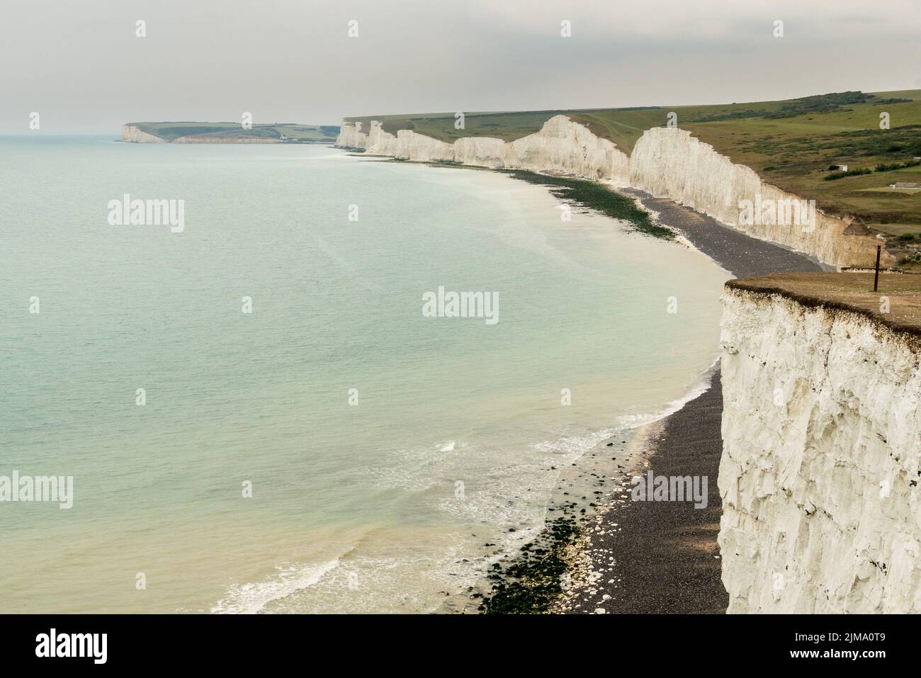 Seven Sisters from Birling Gap near Eastbourne Stock Photo