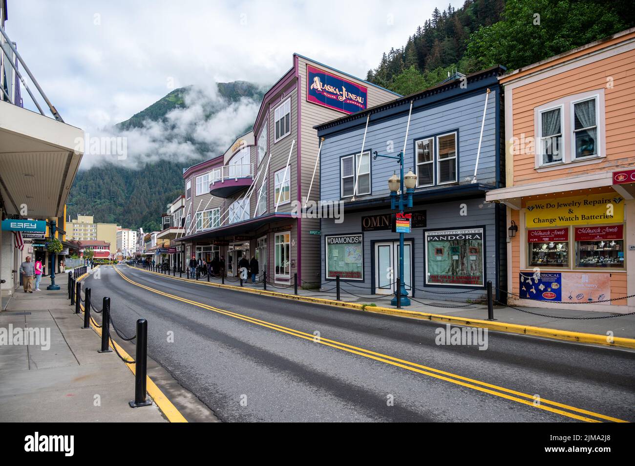 Juneau, Alaska July 27, 2022 Central Juneau Alaska is home to many