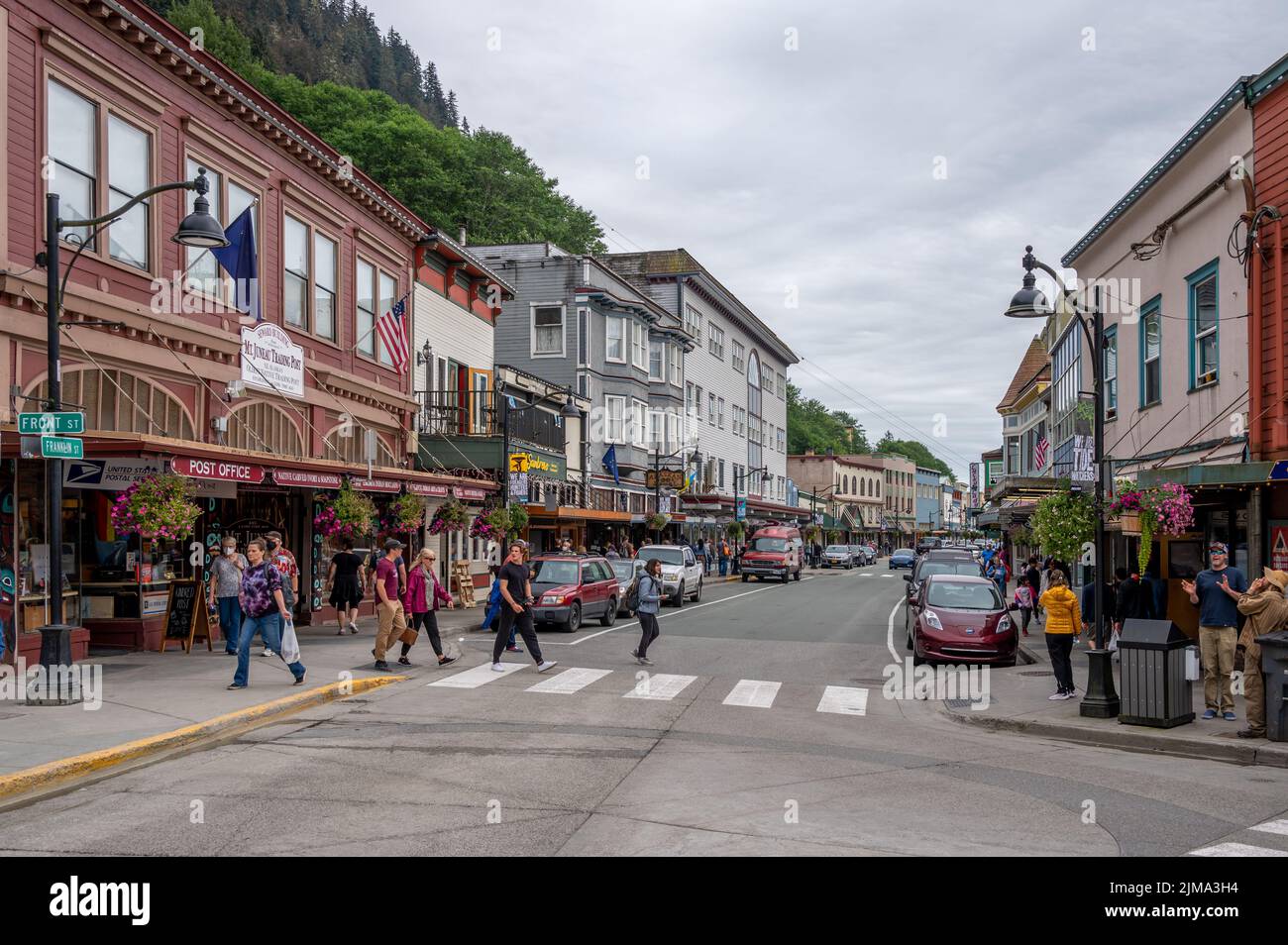 Juneau, Alaska July 27, 2022 Central Juneau Alaska is home to many