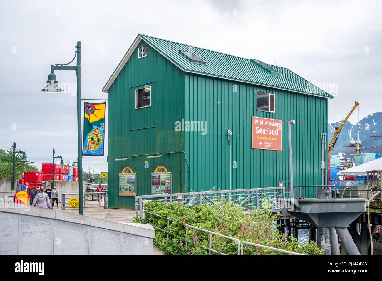 Juneau, Alaska July 27, 2022 Taku fisheries ice house on the Juneau