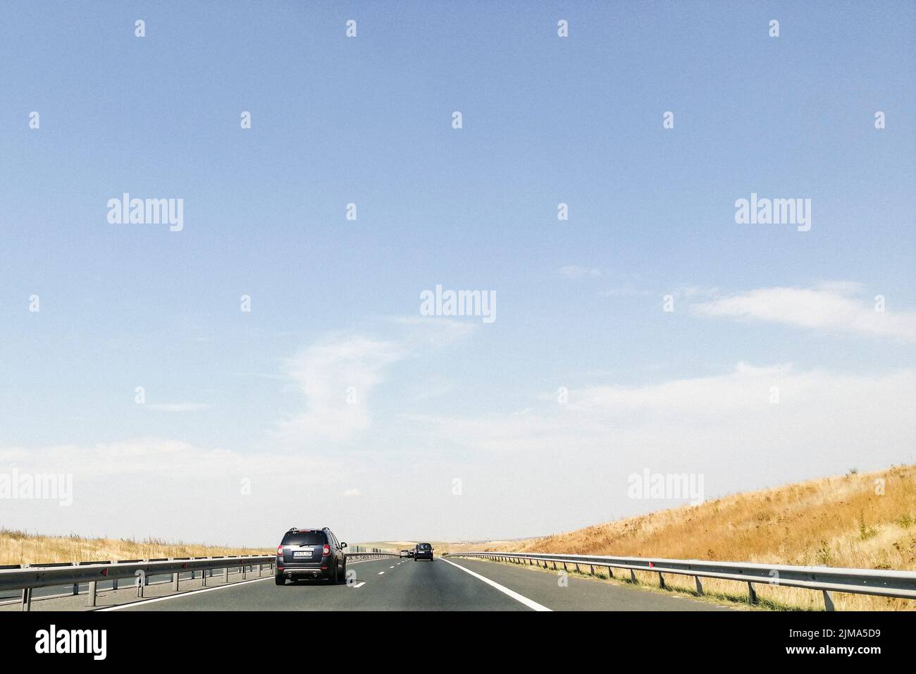 Hungary, highway near the border of Romania Stock Photo Alamy