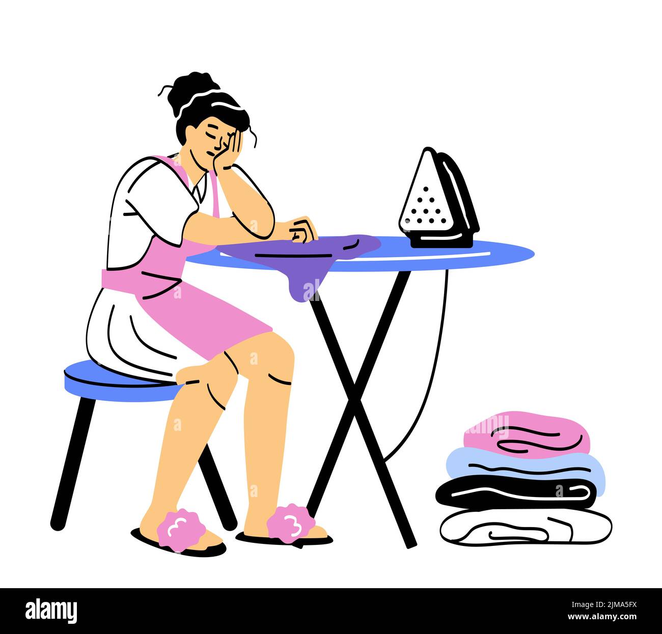 Sleepy 2024 person cartoon