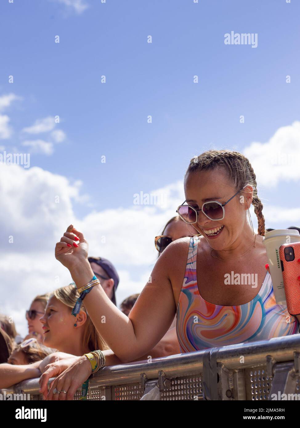 Oxfordshire, UK. 5th Aug, 2022. People enjoying Sophie Ellis-Bextor on the second day of Wilderness Festival, Cornbury Park, Oxfordshire. Credit: Andrew Walmsley/Alamy Live News Stock Photo