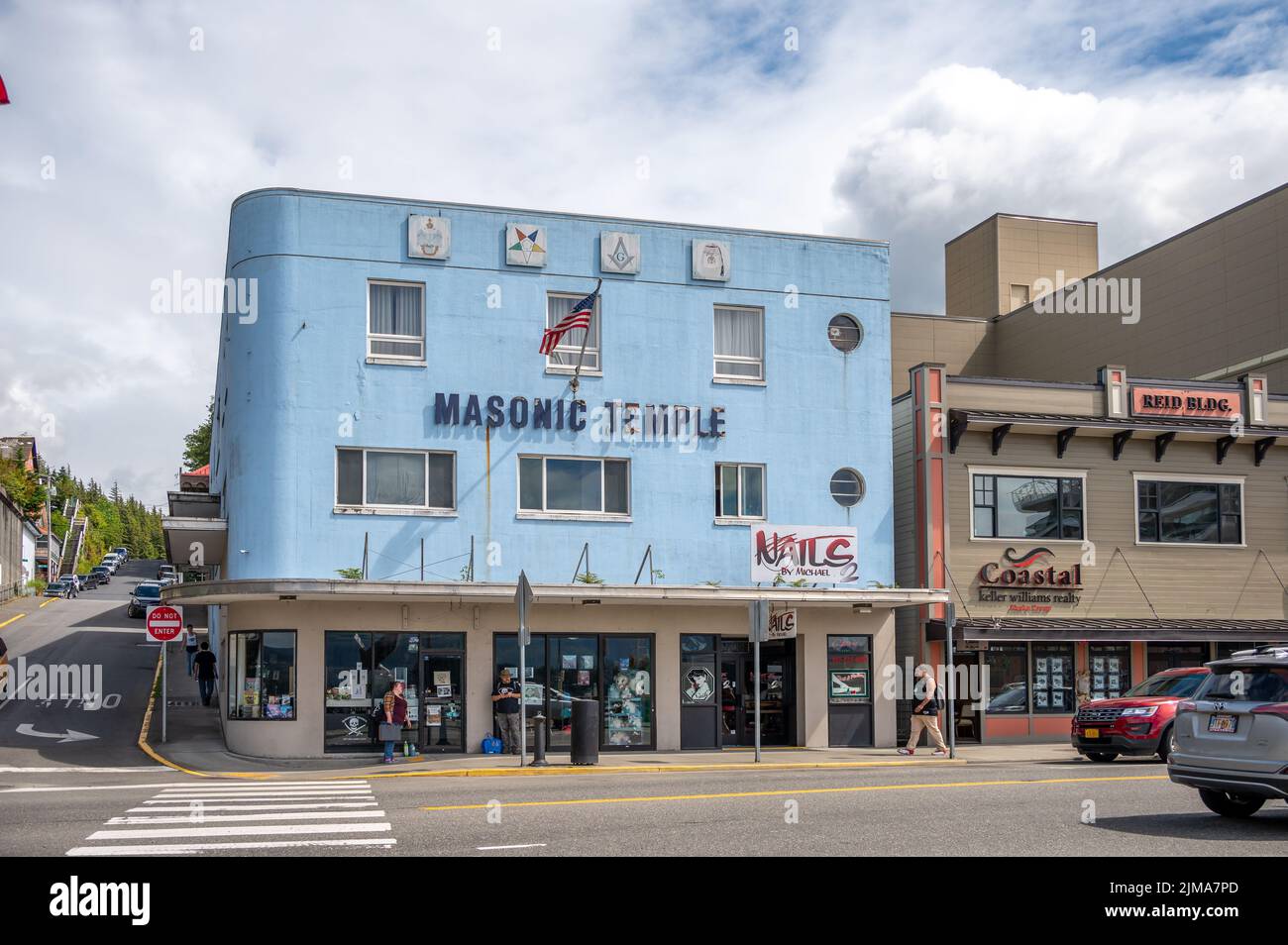 Ketchikan, Alaska July 29, 2022 Views of the historic wooden