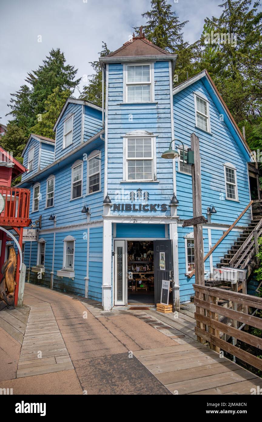 Ketchikan, Alaska July 29, 2022 Famous Creek Street national