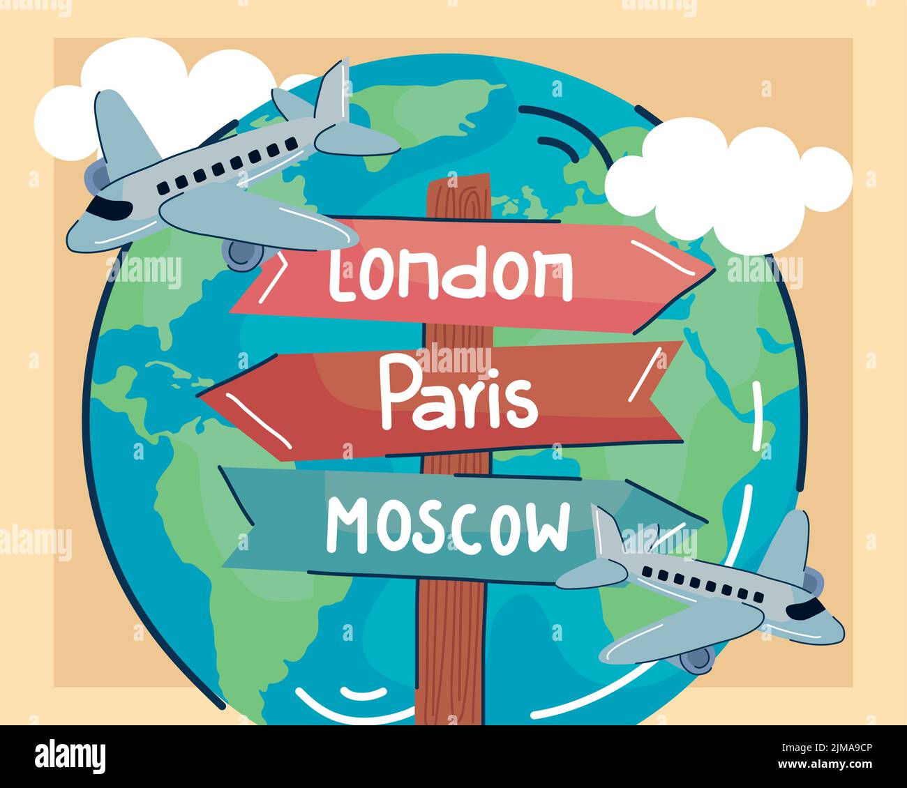 airplanes flying around world Stock Vector Image & Art - Alamy