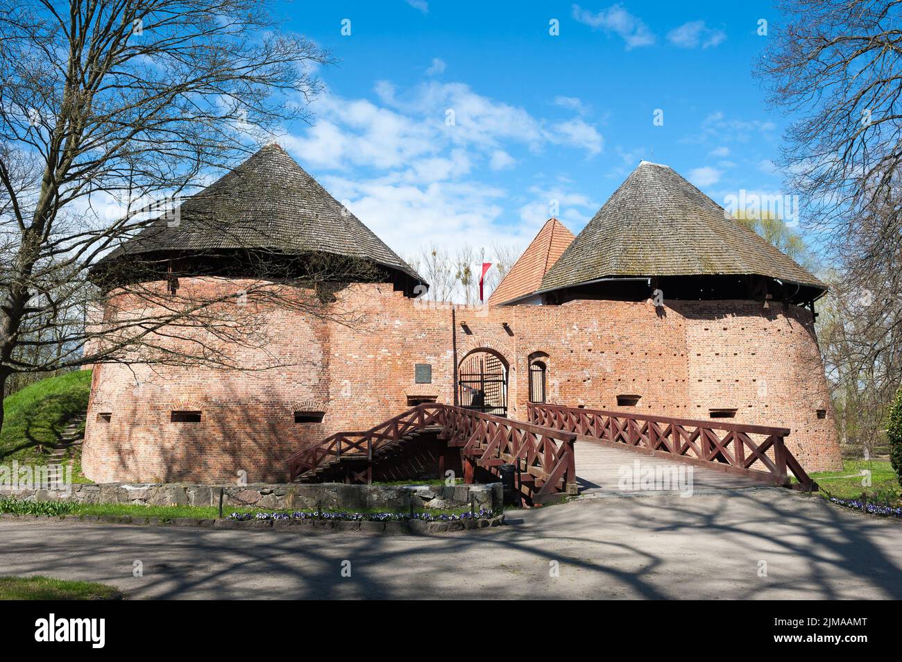 Castle in Miedzyrzecz, Lubusz Voivodeship, Poland Stock Photo