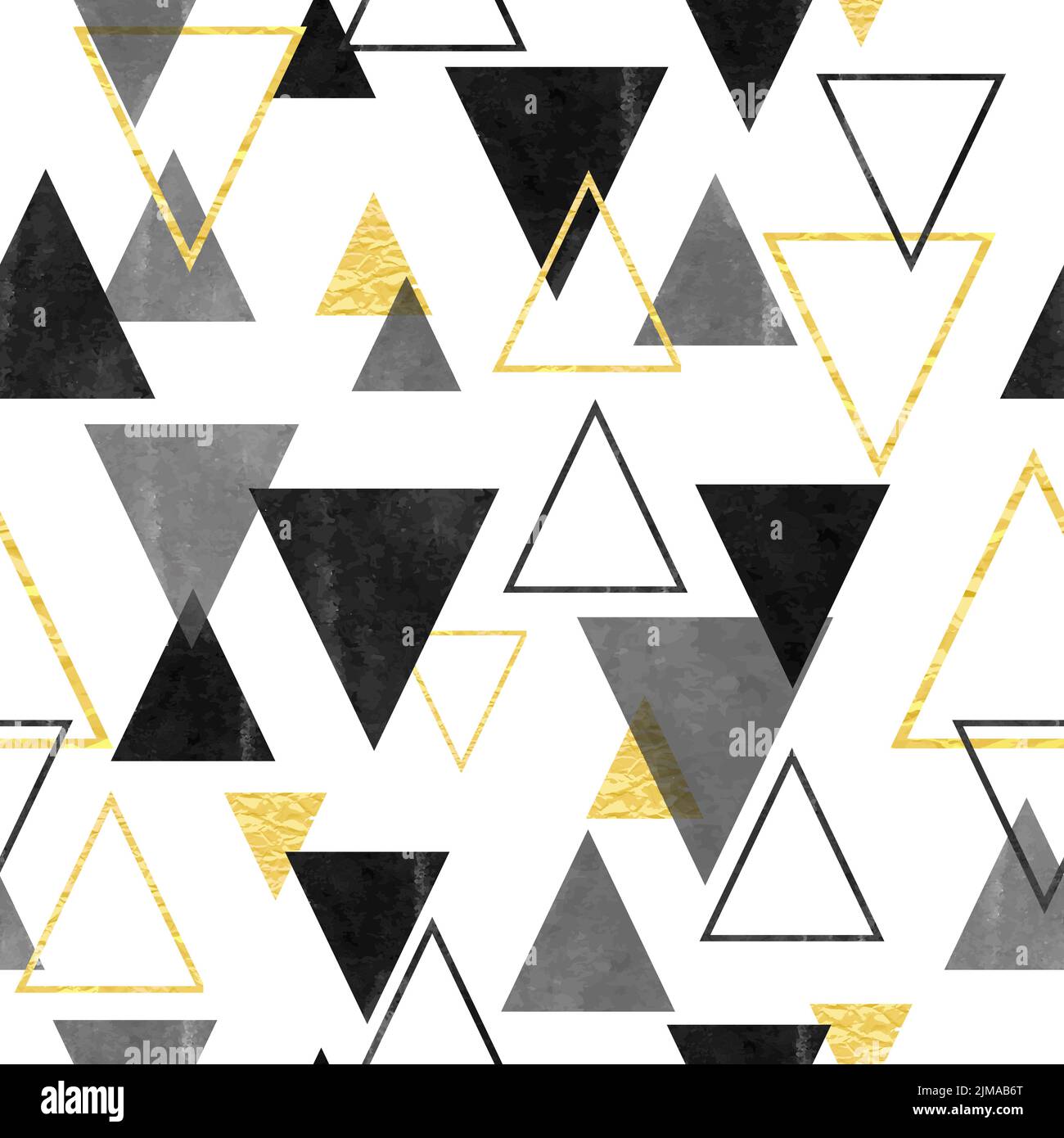 Seamless abstract trendy pattern with triangles. Geometric background. Stock Vector