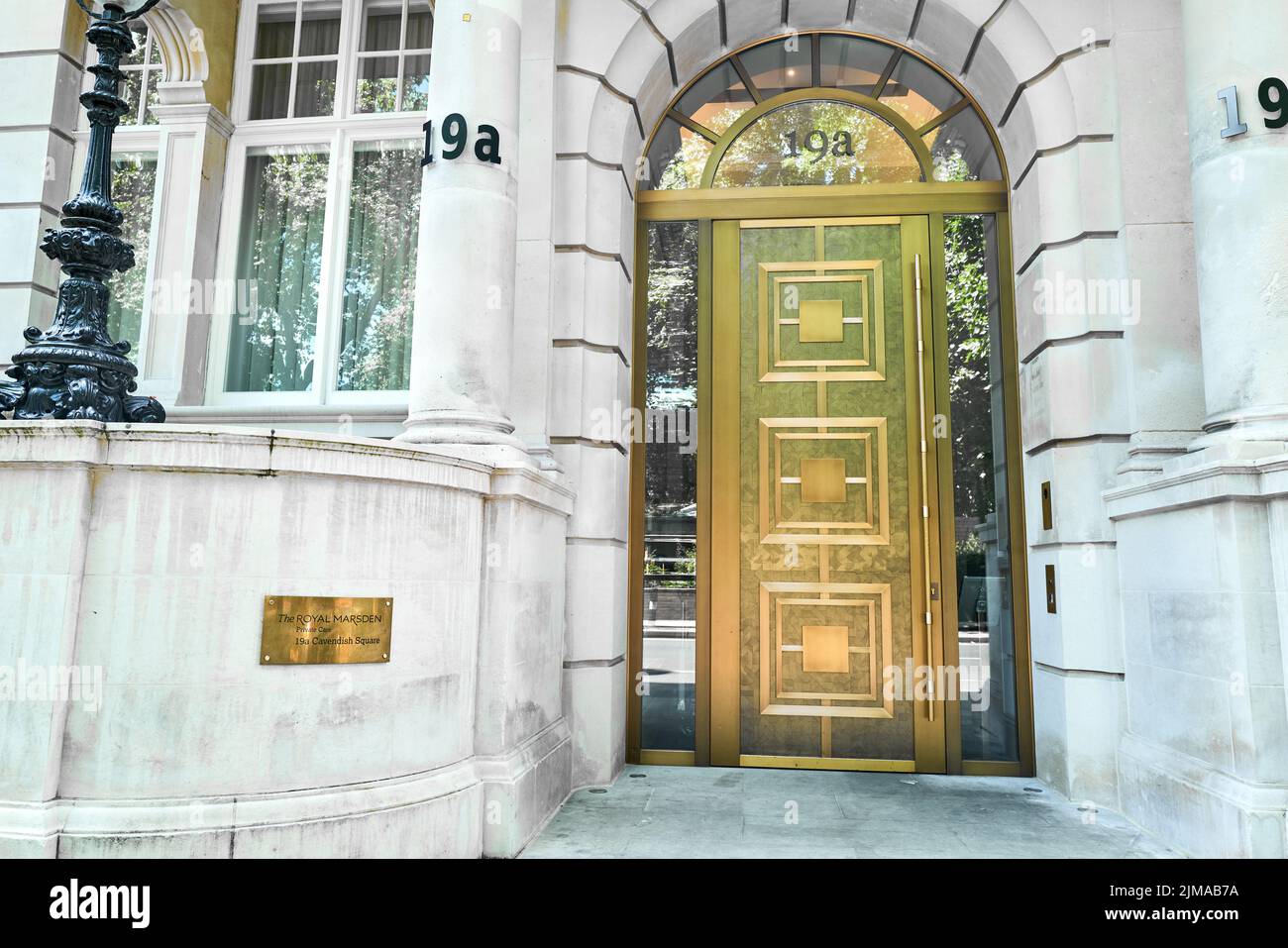 The Royal Marsden private care at 19a Cavendish Square, London, England.. Stock Photo