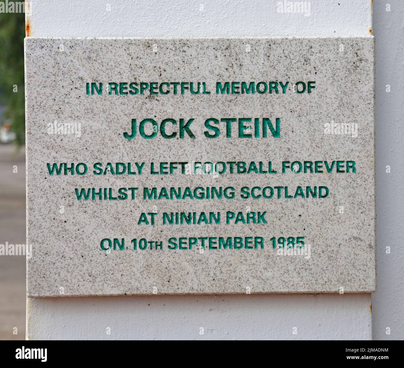 Stein, Jock – Cardiff City Stadium Plaque – The Celtic Wiki