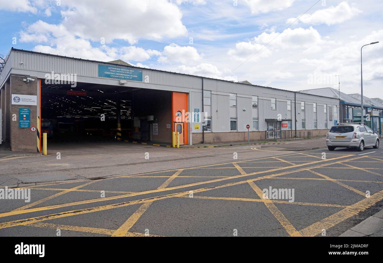 Cardiff Bus Depot, Sloper Road, Cardiff Stock Photo Alamy