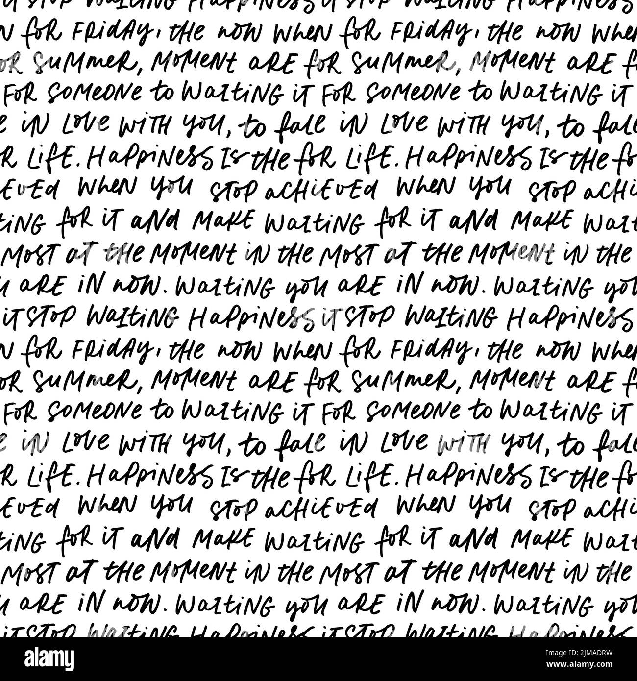 Handwritten ink text seamless Cut Out Stock Images & Pictures - Alamy