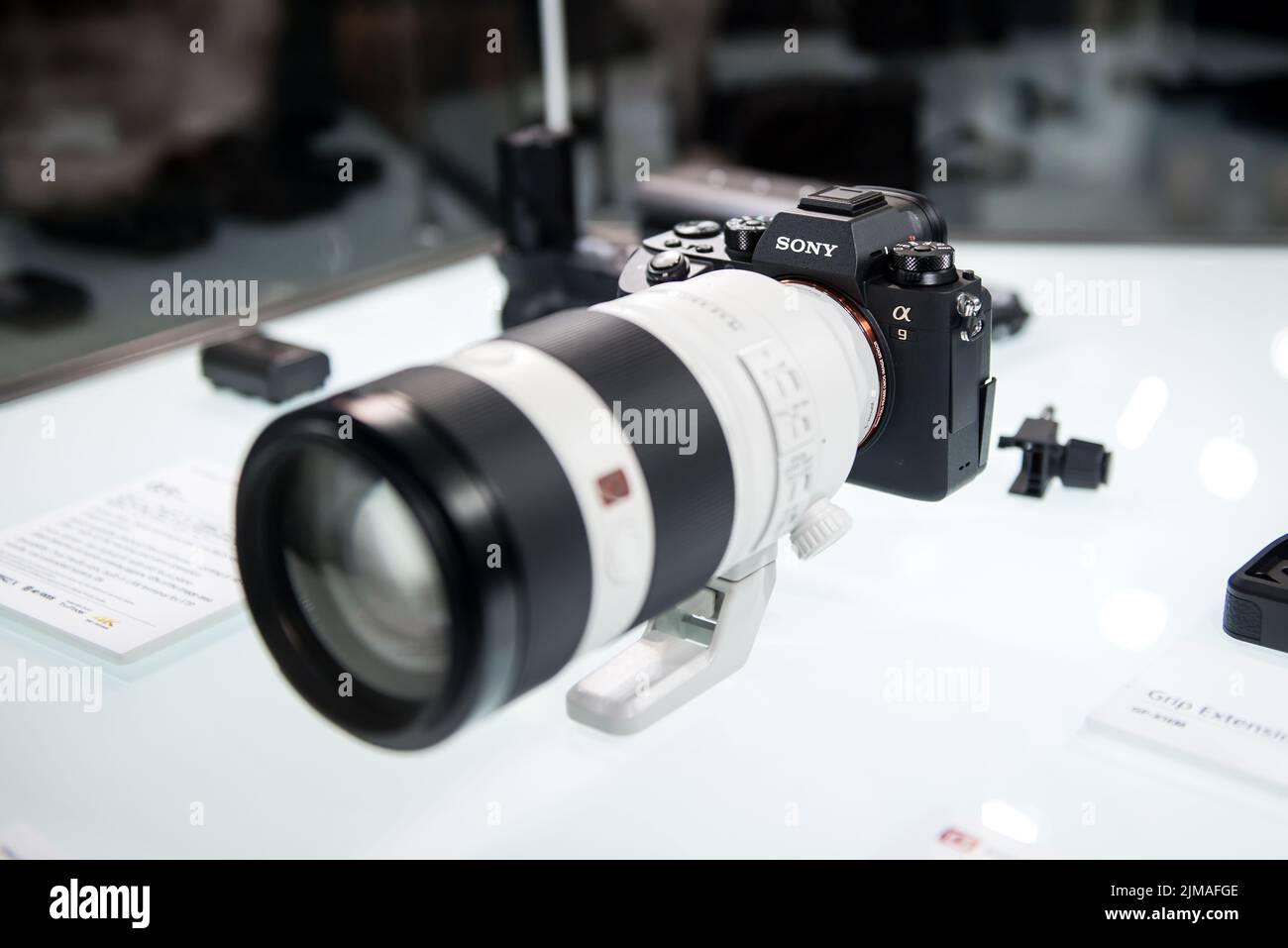 The 26th Seoul International Photo and Imaging Industry Show. by Sony Mirrorless Camera a9 Stock Photo