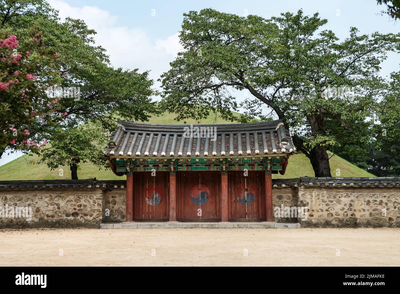 Tomb of king Michu, Gyeongju. UNESCO (WHC for short) in 1972 Stock Photo