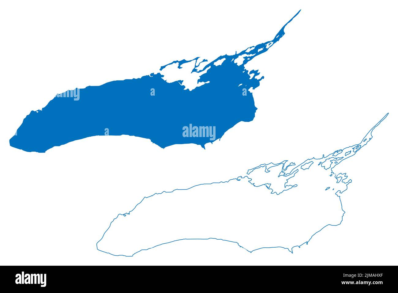 Lake Ontario Canada United States - Lake Ontario Canada United States North America Us Great Lakes Map Vector Illustration Scribble Sketch Map 2JMAHXF