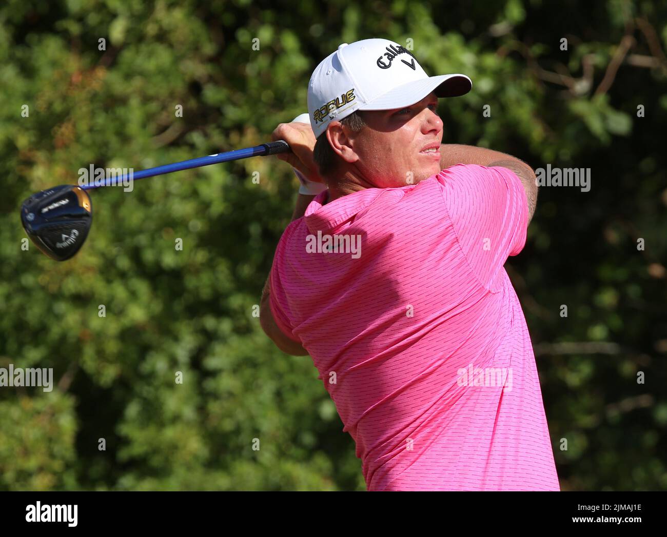 England’s Callum Shinkwin during day two of the Cazoo Wales Open at the Celtic Manor Resort in Newport, Wales. Picture date: Friday August 5, 2022. Stock Photo