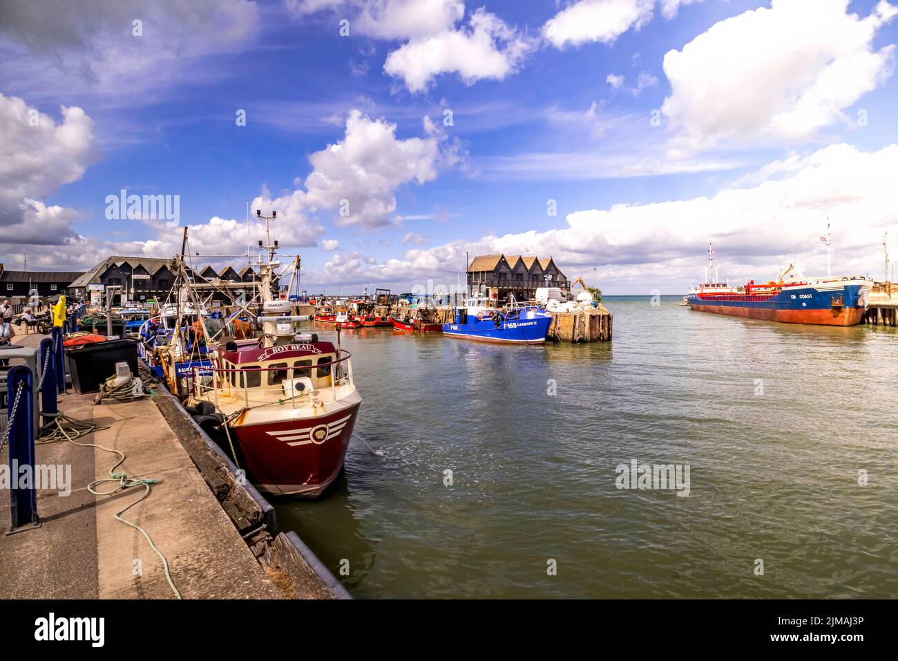 Whitstable Harbour, Kent, England UK Stock Photo