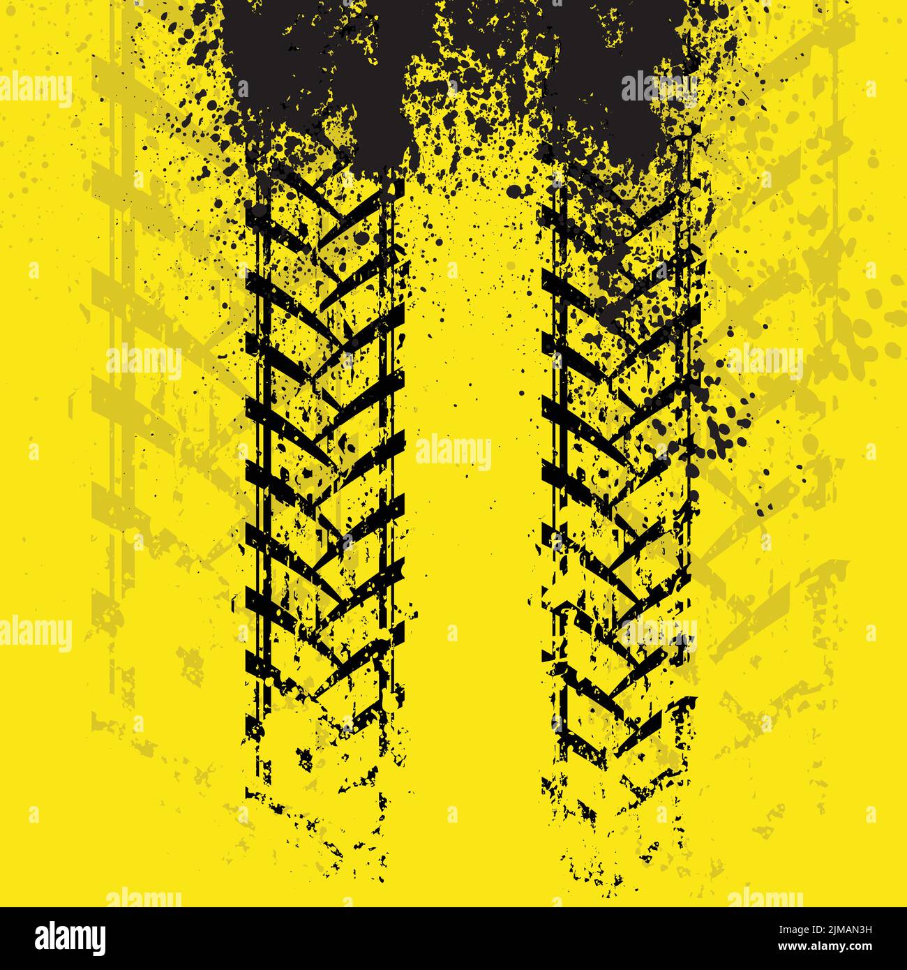 Car skidding marks Stock Vector Images Alamy