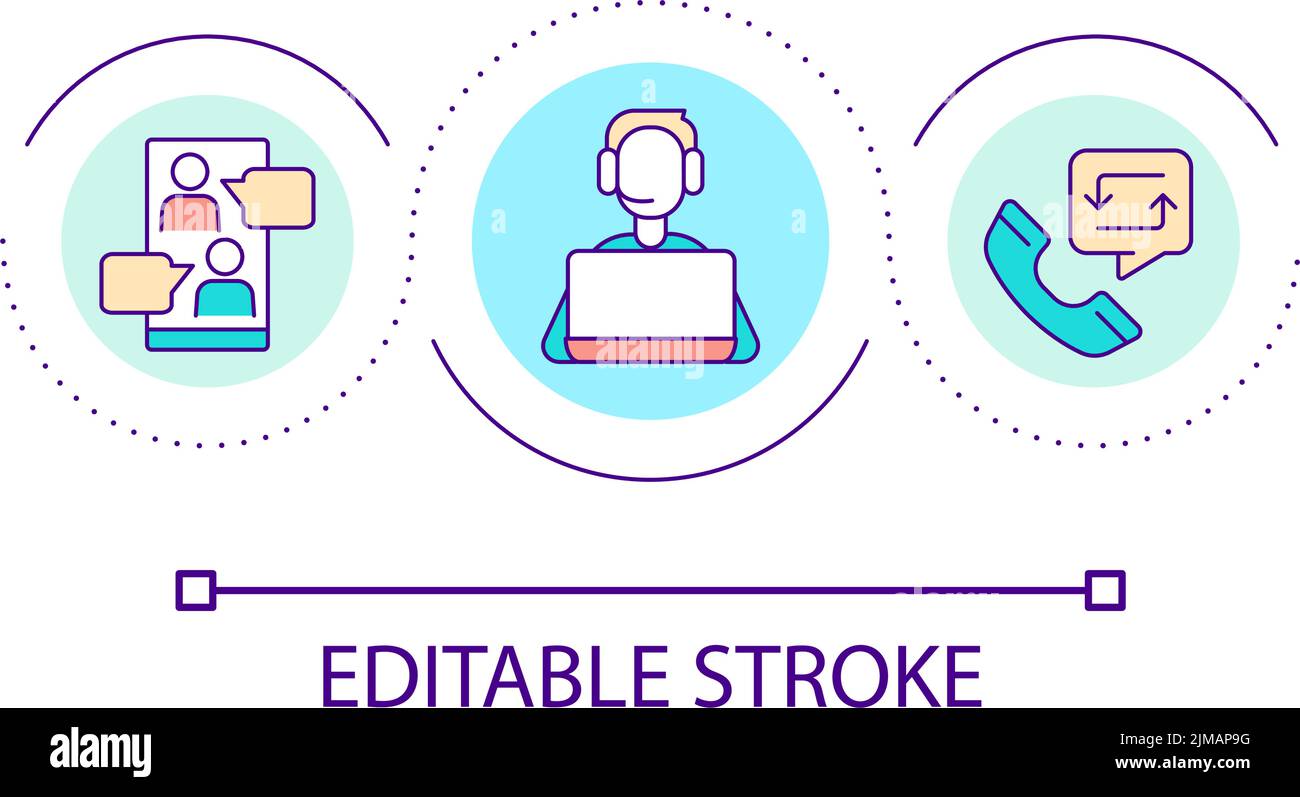 Contact loop Stock Vector Images - Alamy