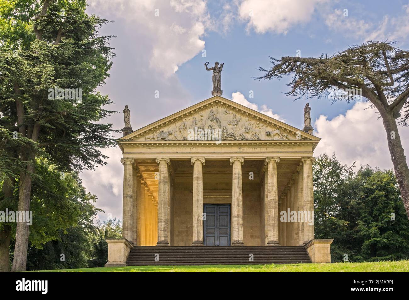 Temple Of Concord and Victory Stowe gardens UK Stock Photo