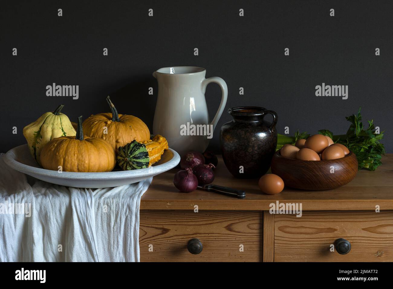 Still life based on a painting by an old master painter Stock Photo