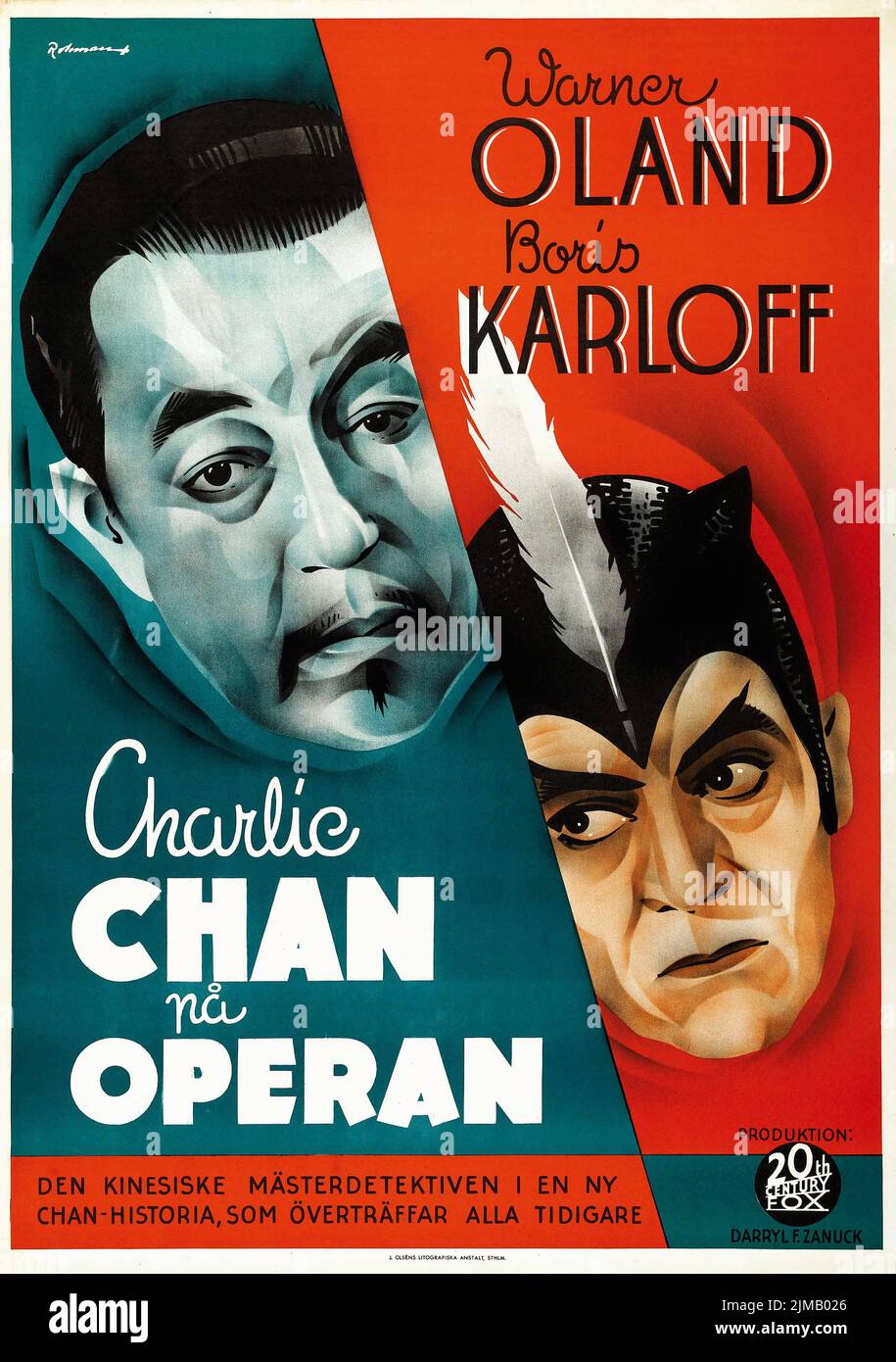 Charlie Chan på Operan - Charlie Chan at the Opera (20th Century Fox ...