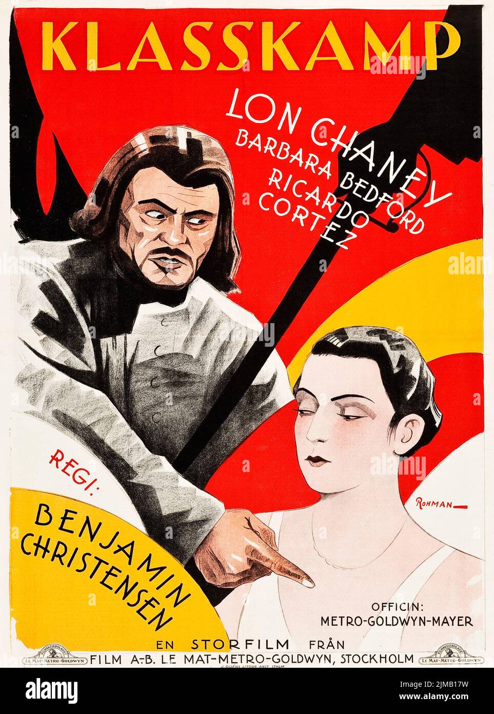 Klasskamp - Mockery (MGM, 1927). Swedish film poster. Eric Rohman ...