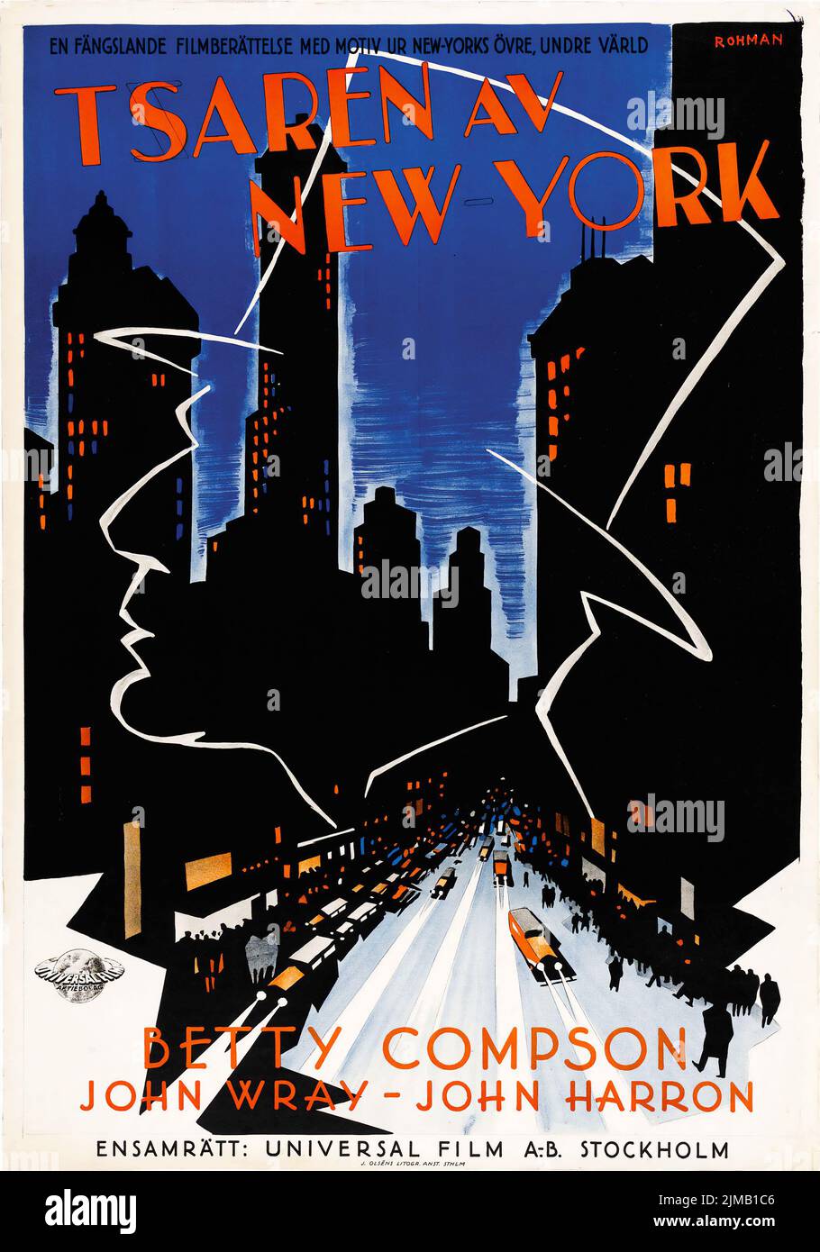 Tsaren av New York - Czar of Broadway (Universal, 1930). Swedish film ...