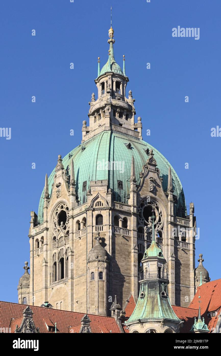 Hanover - New Town Hall, Germany Stock Photo